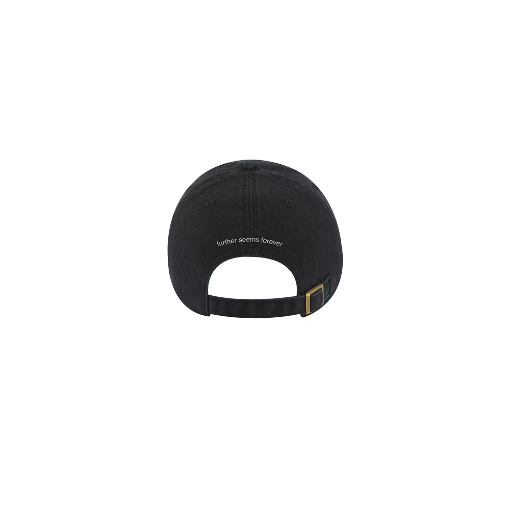 Official Further Seems Forever Merchandise. 100% Cotton Unstructured Low-Fitting dad hat featuring the fire bird design. 